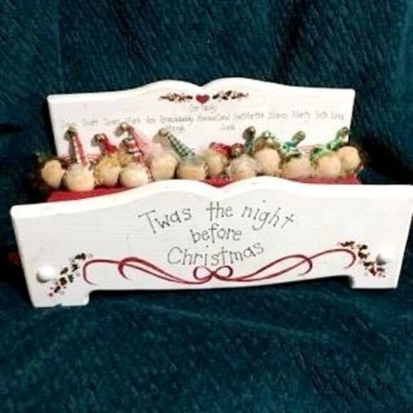 Vtg Twas The Night Before Christmas  Decor Piece - Picture 3 of 12